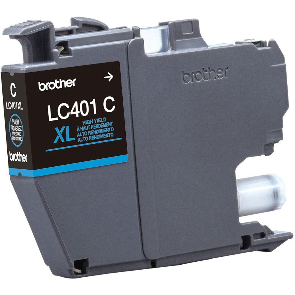 Brother Industries, Ltd Brother LC401XLCS Brother LC401XLCS Original High Yield Inkjet Ink Cartridge - Single Pack - Cyan - 1 Pack