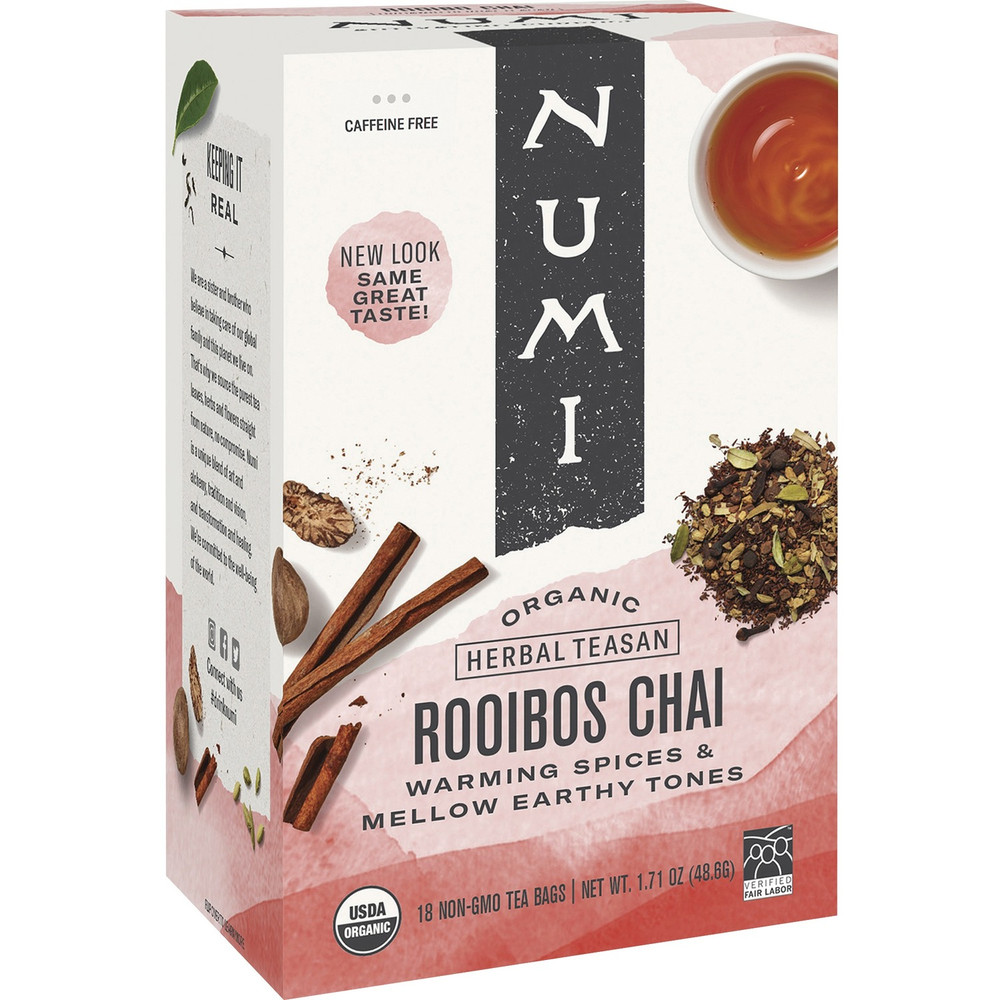 Numi, LLC Numi 10200 Numi Organic Rooibos Chai Black Tea Bag