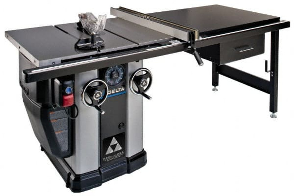 Delta Power Equipment 36-L552 Table & Tile Saws; Maximum Depth of Cut @ 90 Deg (Inch): 3-1/8 ; Table Depth (Inch): 31