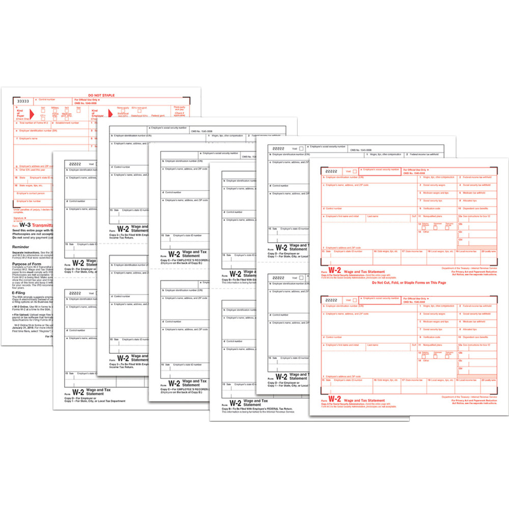 TOPS Products TOPS 22991 TOPS Laser W-2 Forms Kits