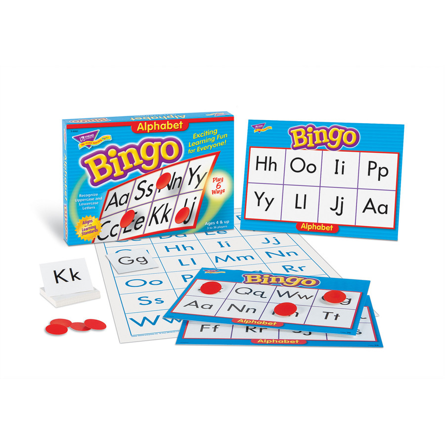 TREND Enterprises Inc. Trend T6062 Trend Alphabet Bingo Learning Game