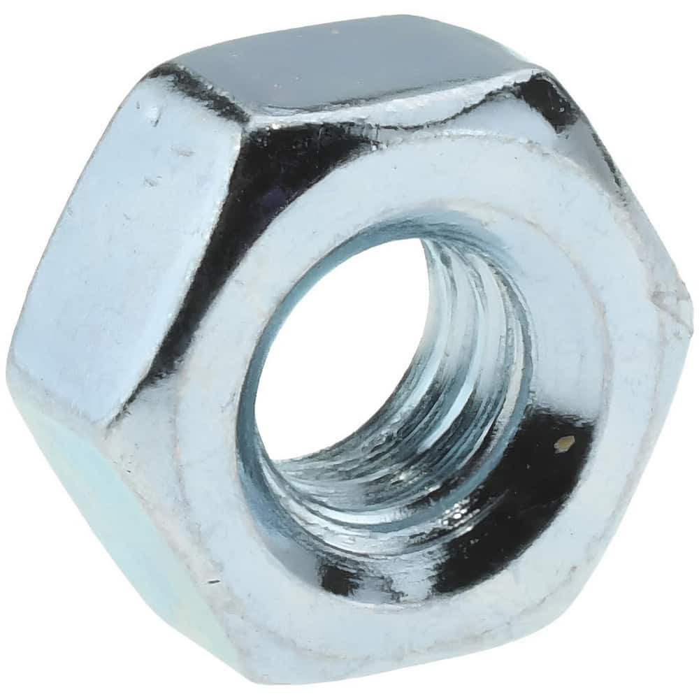 Value Collection HNI20250-10LBBX Hex Nut: 1/4-20, Grade A Steel, Zinc Clear Finish