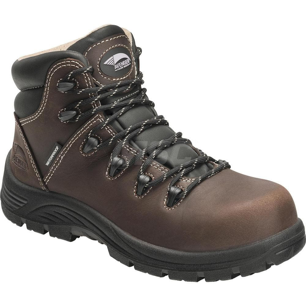 Footwear Specialities Int'l A7126-8M Work Boot: 6" High, Leather, Composite & Safety Toe, Safety Toe