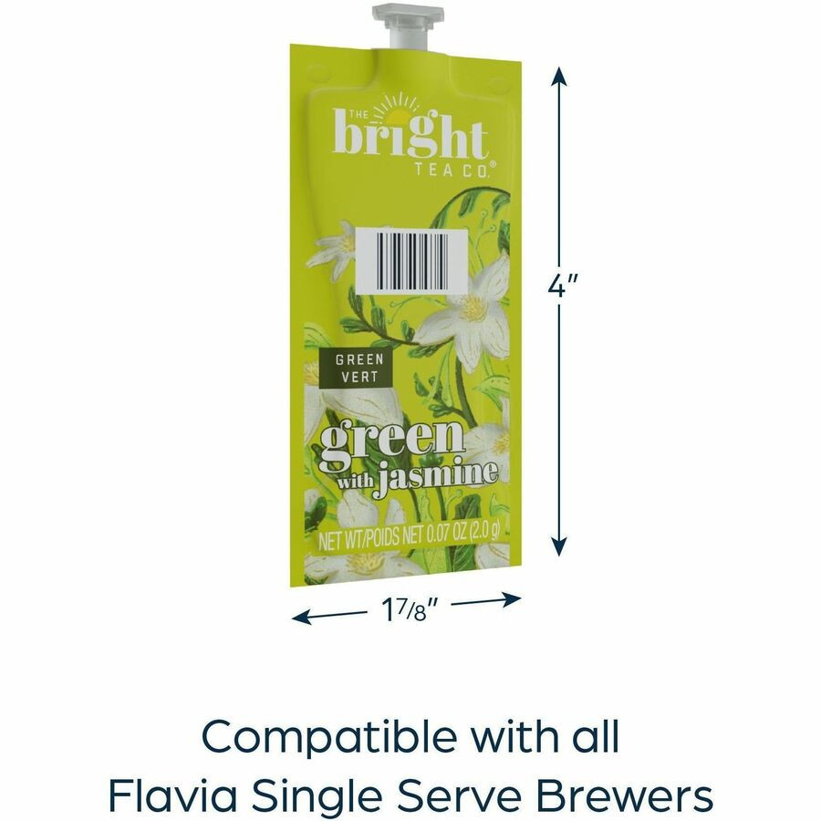 Lavazza North America The Bright Tea Co. 48023 The Bright Tea Co. Jasmine Green Tea Freshpack