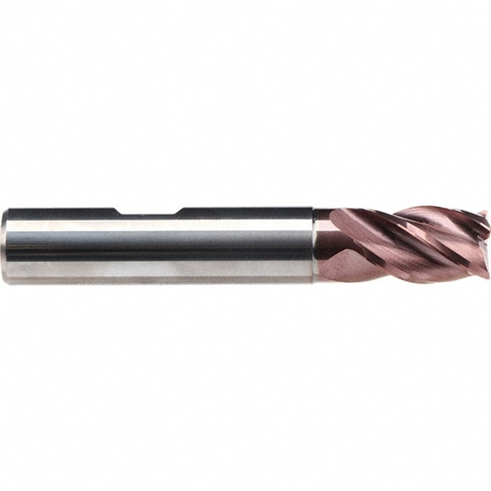 Emuge 1917A.0625 5/8" Diam 4-Flute 38° Solid Carbide 0.008" Chamfer Length Square Roughing & Finishing End Mill