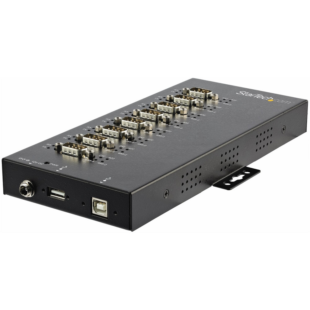 StarTech.com ICUSB234858I StarTech.com USB to RS232/RS485/RS422 8 Port Serial Hub Adapter - Industrial Metal USB 2.0 to DB9 Serial Converter - Din Rail Mountable