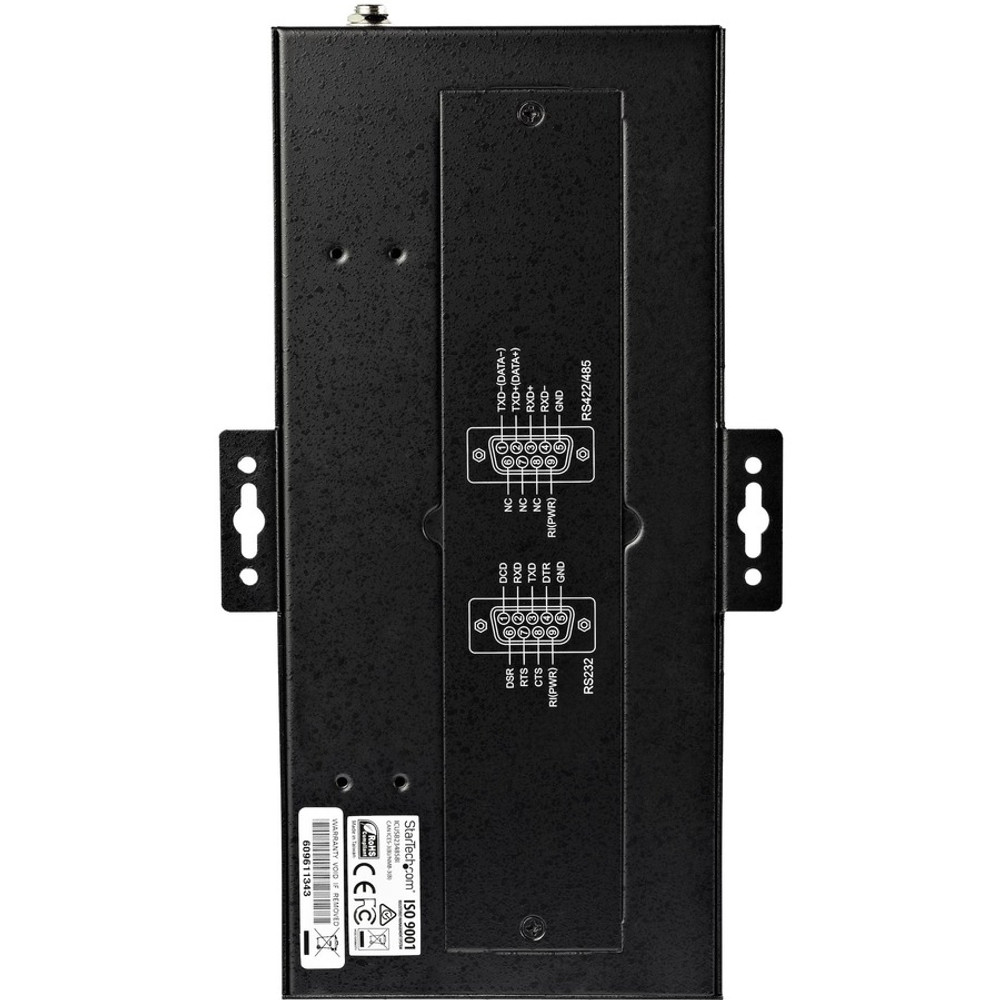 StarTech.com ICUSB234858I StarTech.com USB to RS232/RS485/RS422 8 Port Serial Hub Adapter - Industrial Metal USB 2.0 to DB9 Serial Converter - Din Rail Mountable