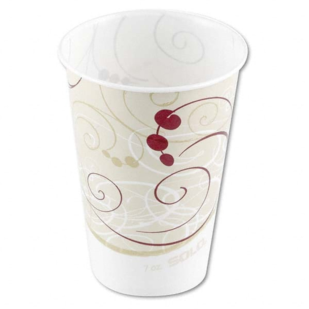 DART SCCR7NSYM Waxed Paper Cold Cups, 7 oz, Symphony Design