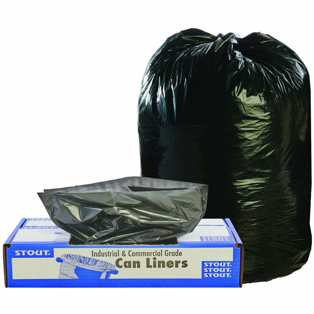 STOUT industrial and commercial grade Products Stout T4048B15 Stout Recycled Content Trash Bags