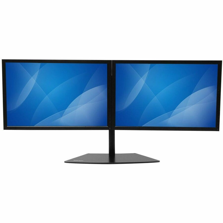 StarTech.com ARMBARDUO StarTech.com Dual Monitor Stand, Horizontal, For up to 24" (17.6lb/8kg) VESA Monitors, Black, Adjustable Monitor Stand, Steel & Aluminum