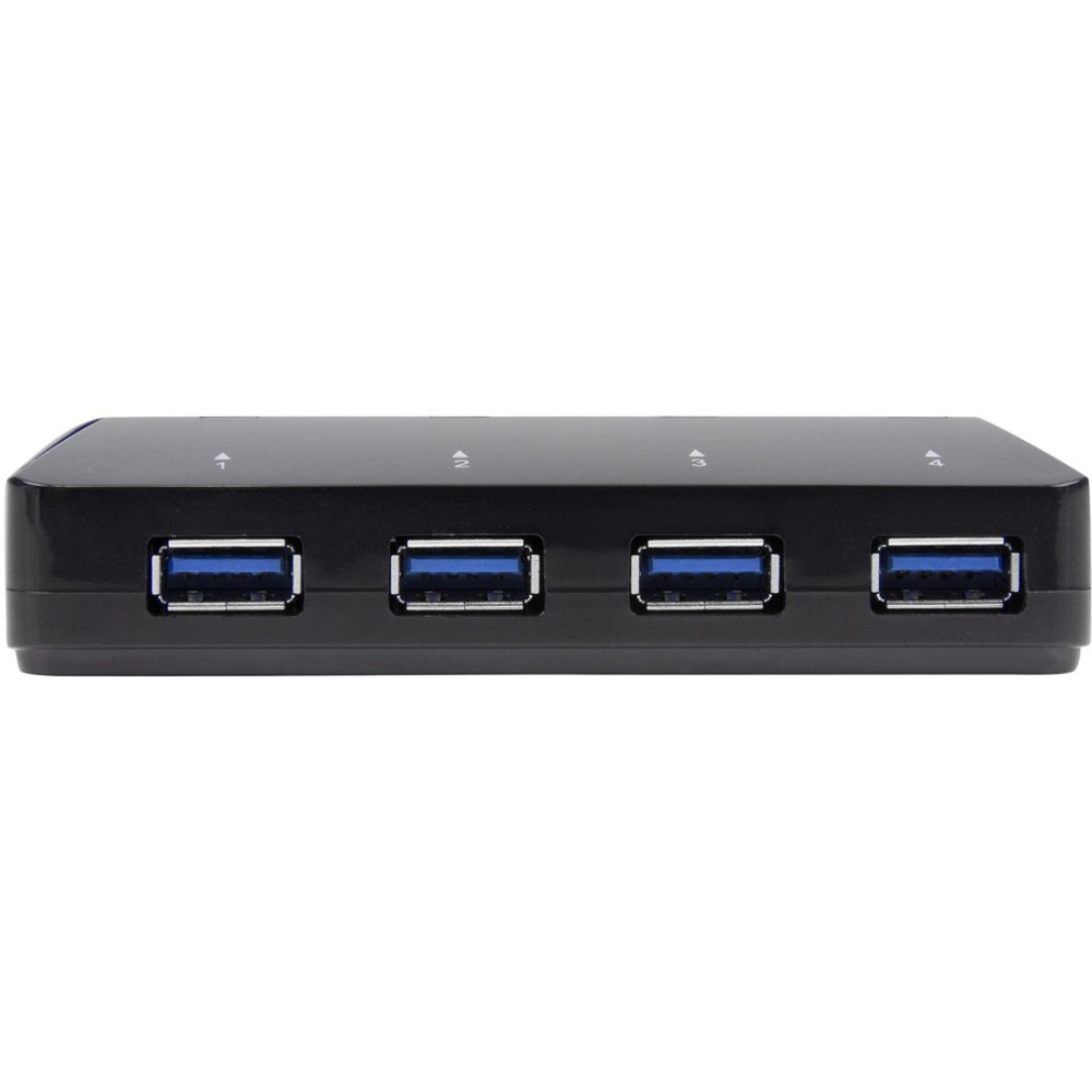 StarTech.com ST53004U1C StarTech.com 4-Port USB 3.0 Hub plus Dedicated Charging Port - 5Gbps - 1 x 2.4A Port - Desktop USB Hub and Fast-Charging Station