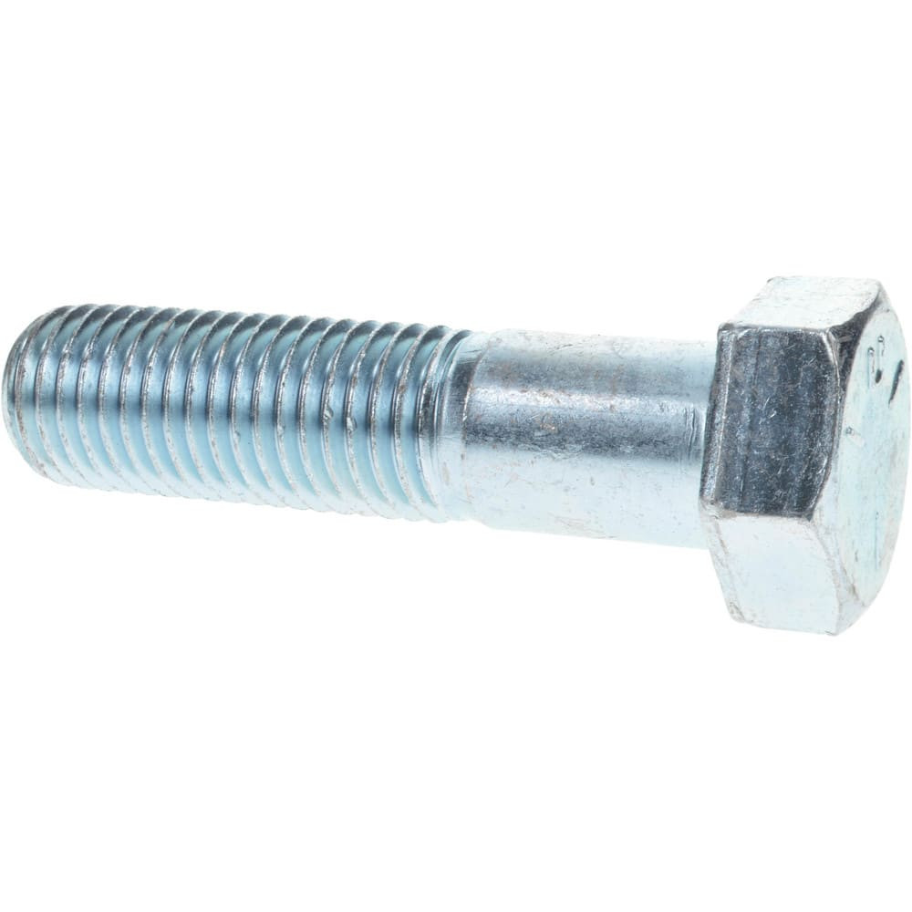 MSC MSC-30165-31/2 Hex Head Cap Screw: 7/8-9 x 3-1/2", Grade 5 Steel, Zinc-Plated