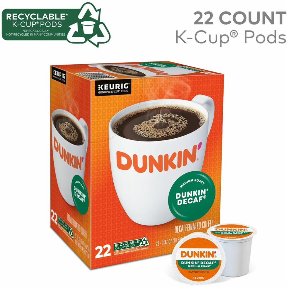 Keurig Dr Pepper Inc. Dr Pepper Snapple 0317 Dunkin'&reg; K-Cup Decaf Coffee