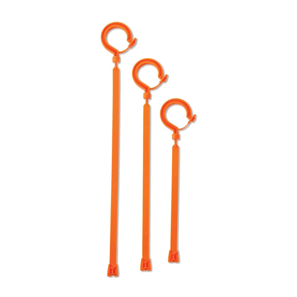 ERGODYNE CORPORATION Ergodyne 33402  Squids 3540S Tie Hooks, 11-13/16, Orange, Pack Of 6 Hooks