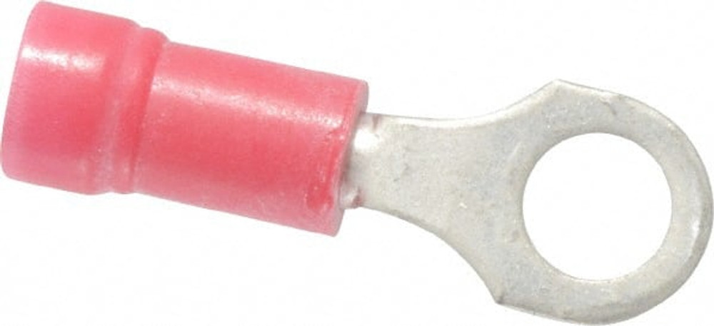Thomas & Betts 18RA-10 D Shaped Ring Terminal: Partially Insulated, 22 to 16 AWG, Crimp Connection