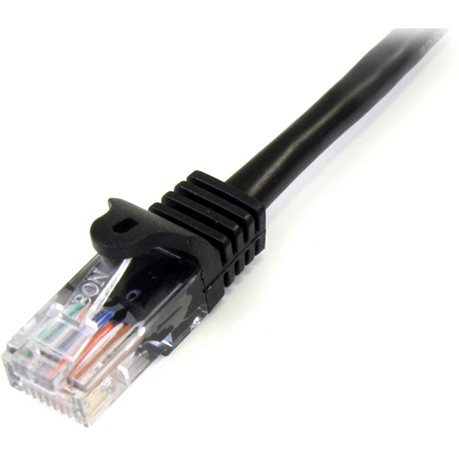 StarTech.com 45PATCH15BK StarTech.com 15 ft Black Cat5e Snagless UTP Patch Cable