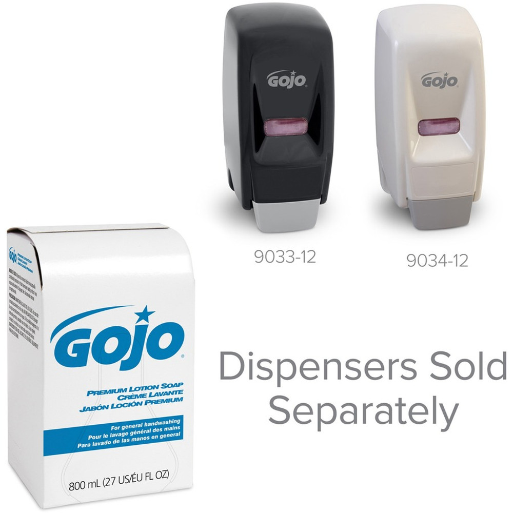 Gojo Industries, Inc Gojo&reg; 9106-12 GOJO&reg; Premium Lotion Hand Soap Refills, Waterfall Fragrance, 800 mL, Case Of 12 Refills