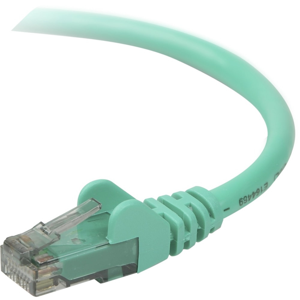 BELKIN, INC. A3L980-14-GRN Belkin CAT6 Ethernet Patch Cable, RJ45, M/M - 14 ft Category 6 Network Cable for Network Device - First End: 1 x RJ-45 Network - Male - Second End: 1 x RJ-45 Network - Male - Patch Cable - Gold Plated Connector - Green - 1 