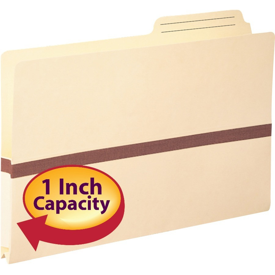 Smead Manufacturing Company Smead 76487 Smead Manila File Pockets with 2/5-Cut Tab