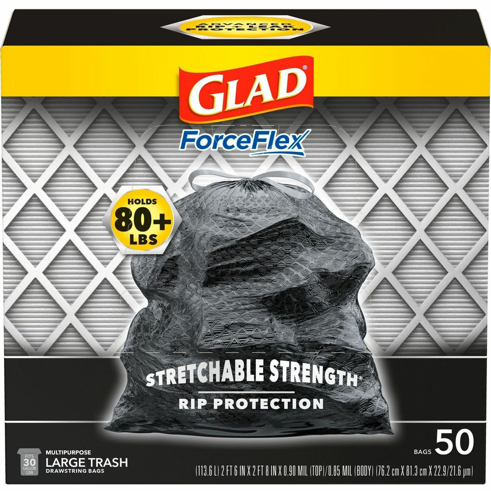 The Clorox Company Glad 78997BD Glad ForceFlexPlus Drawstring Large Trash Bags