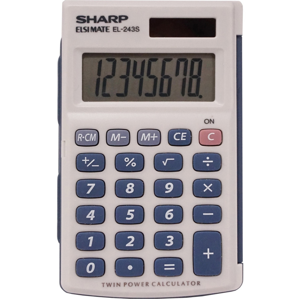 Sharp Calculators EL243SB Sharp Calculators Handheld Calculator with Hard Case