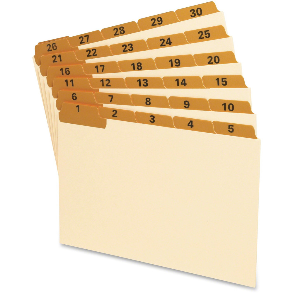TOPS Products Oxford 05832 Oxford 1-31 Laminated Tab Manila Card Guides
