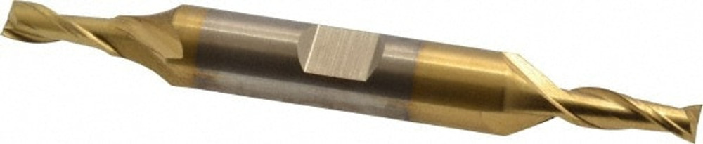 Cleveland C33652 Square End Mill: 3/16'' Dia, 7/16'' LOC, 3/8'' Shank Dia, 3-1/4'' OAL, 2 Flutes, High Speed Steel