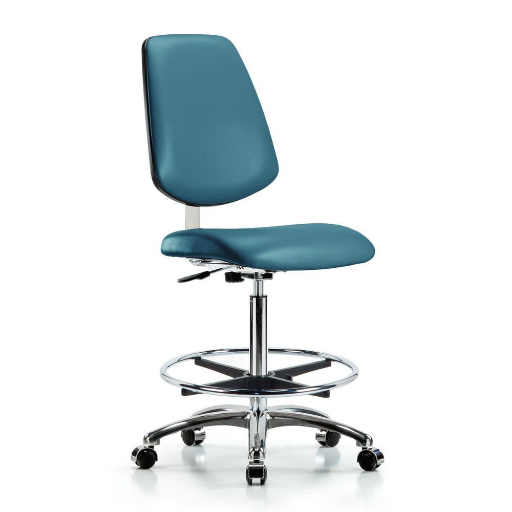 Blue Ridge Ergonomics MSC40278 Task Chair: Vinyl, Marine Blue