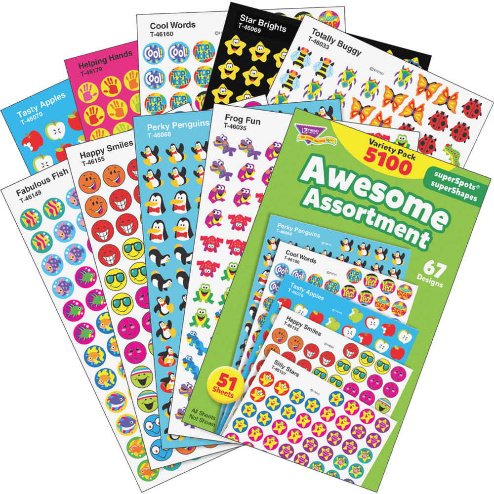 TREND Enterprises Inc. Trend T46826 Trend Awesome Assortment Stickers