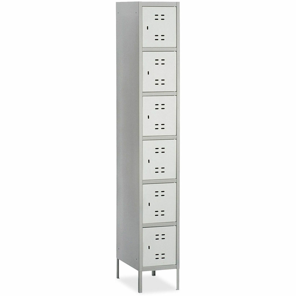 Safco Products Safco 5524GR Safco Six-Tier Two-tone Box Locker with Legs