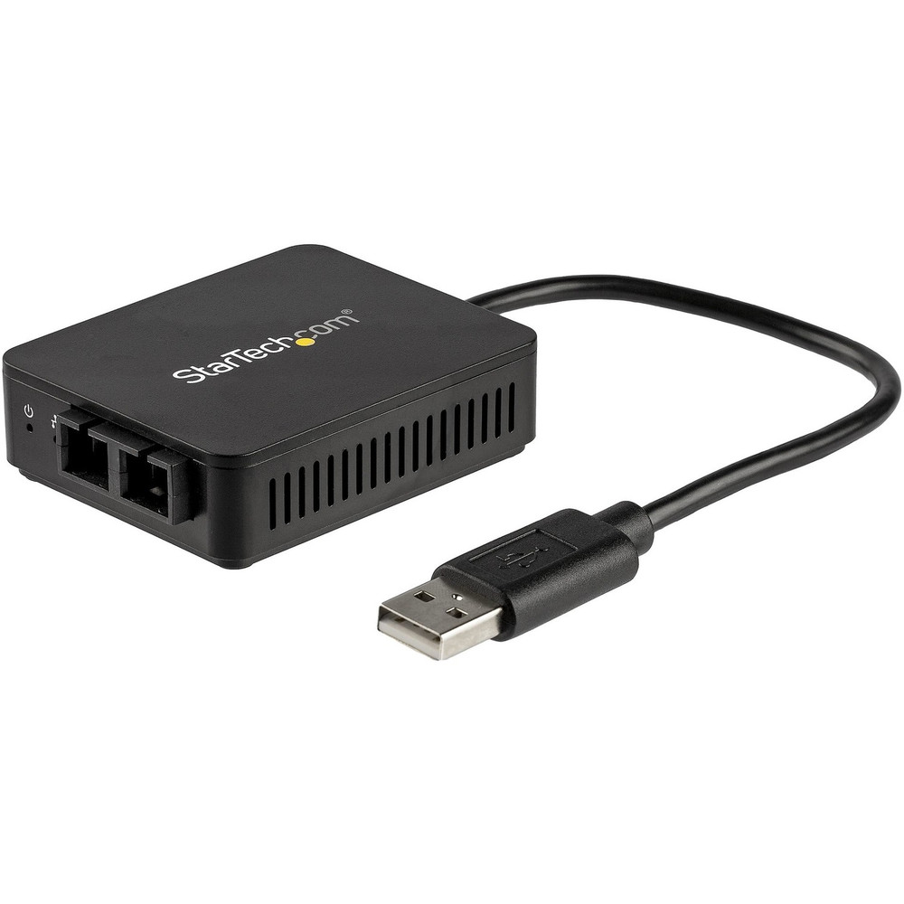 StarTech.com US100A20FXSC StarTech.com USB to Fiber Optic Converter - 100Mbps - USB 2.0 Network Adapter - 100Base-FX SC Duplex Multimode Fiber/MMF - 2Km - Compact