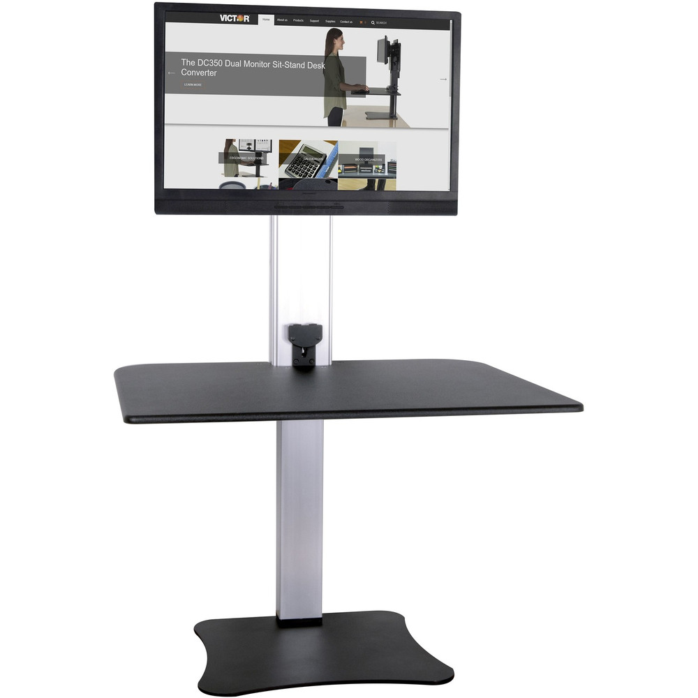 Victor Technology, LLC Victor DC400 Victor High Rise Electric Single Monitor Standing Desk Workstation