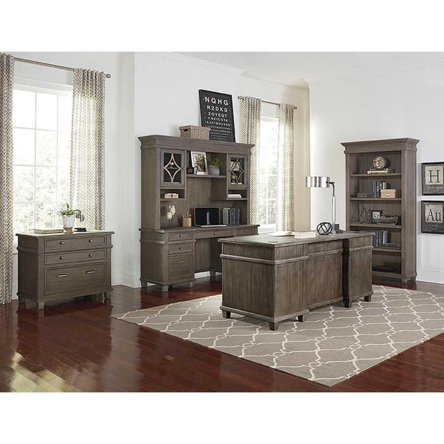 Martin Furniture Martin IMCA680 Martin Carson Double Pedestal Desk - 7-Drawer