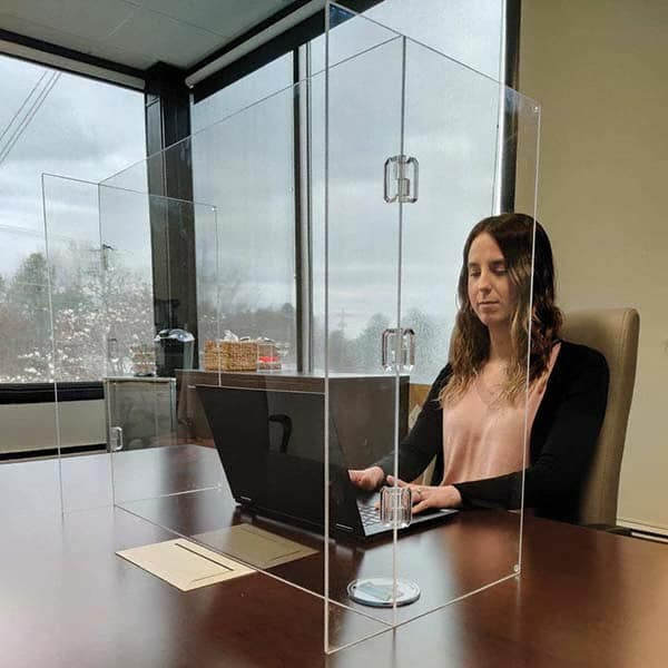 AccuformNMC Workstation Shield: for Workstations, Acrylic AWSG2