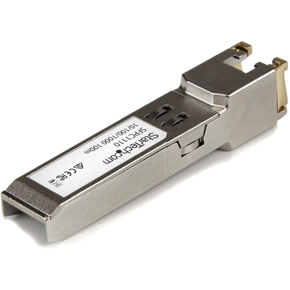StarTech.com SFPC1110 StarTech.com Cisco SFP-GE-T Compatible SFP Module - 1000BASE-T - 10/100/1000 Mbps SFP to RJ45 Cat6/Cat5e Transceiver - 100m