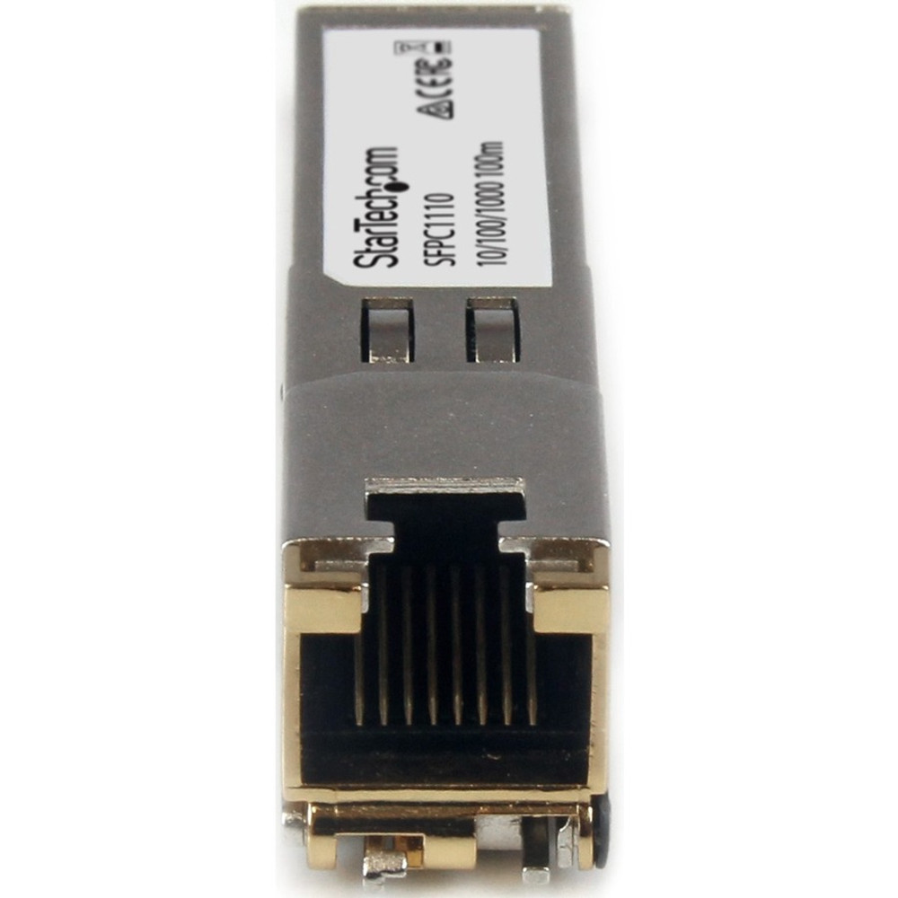 StarTech.com SFPC1110 StarTech.com Cisco SFP-GE-T Compatible SFP Module - 1000BASE-T - 10/100/1000 Mbps SFP to RJ45 Cat6/Cat5e Transceiver - 100m