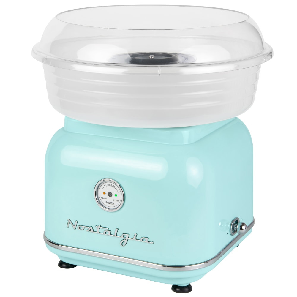 NOSTALGIA PRODUCTS GROUP LLC Nostalgia Electrics CLCM8AQ  Classic Retro Hard & Sugar-Free Candy Cotton Candy Maker, Aqua