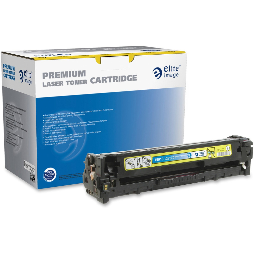 Elite Image 75913 Elite Image Remanufactured Laser Toner Cartridge - Alternative for HP 131A (CF212A) - Yellow - 1 Each