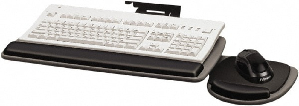 FELLOWES FEL93841 Underdesk Keyboard Tray: Black & Graphite