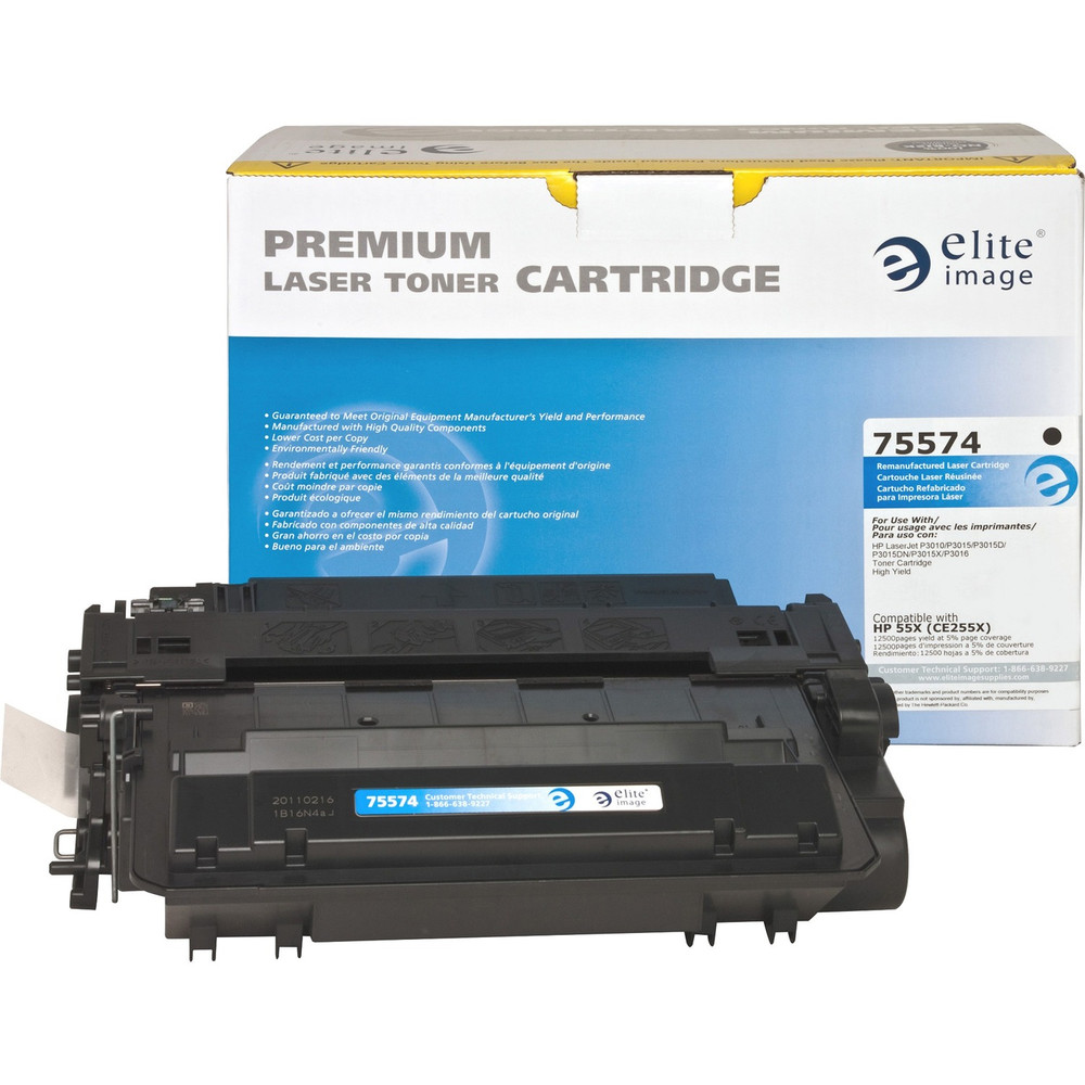 Elite Image 75574 Elite Image Remanufactured Toner Cartridge - Alternative for HP 55X (CE255X)