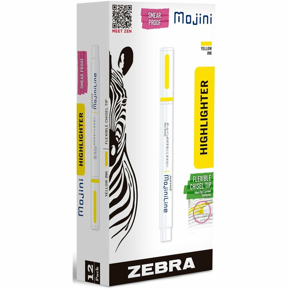 Zebra Pen Corporation Zebra Pen 70250 Zebra Pen Mojini Single Ended Highlighters
