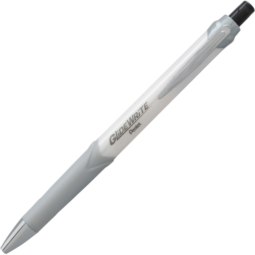 PENTEL OF AMERICA, LTD. Pentel BX930WA  GlideWrite Signature 1.0mm Ballpoint Pen - 1 mm Pen Point Size - Black, White Gel-based Ink - 1 Dozen