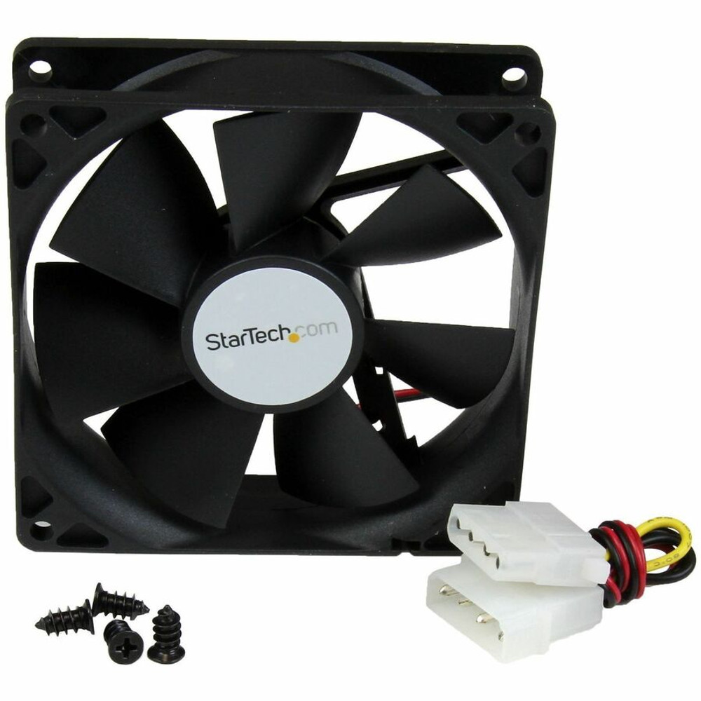 StarTech.com FANBOX92 StarTech.com 92x25mm Dual Ball Bearing Computer Case Fan w/ LP4 Connector - 2200 rpm - Plastic Fan Enclosure