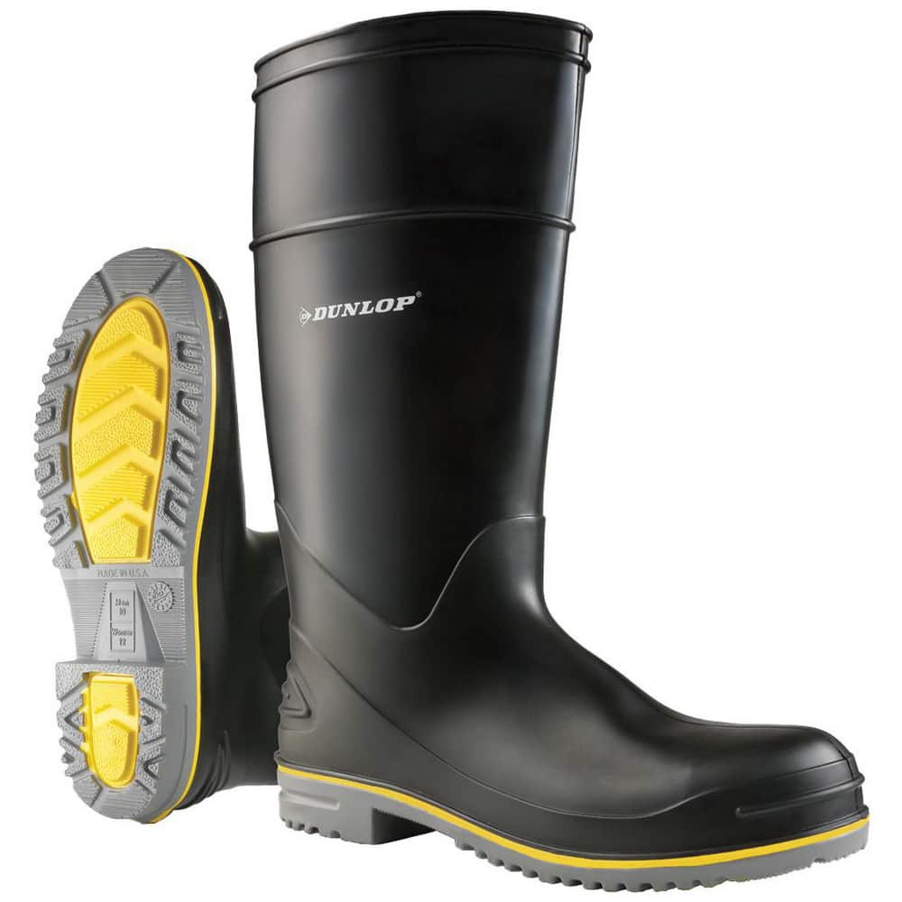 Dunlop Protective Footwear 89908-15 Boots & Shoes; Footwear Type: Work Boot ; Footwear Style: Gumboot ; Gender: Men ; Men's Size: 15 ; Upper Material: Polyblend ; Outsole Material: Polyblend