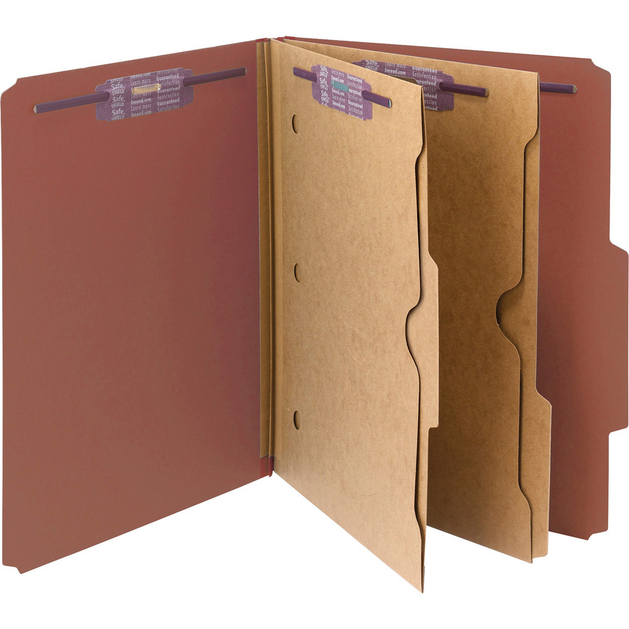 Smead Manufacturing Company Smead 14079 Smead Pocket Divider SafeShield Classification Folders