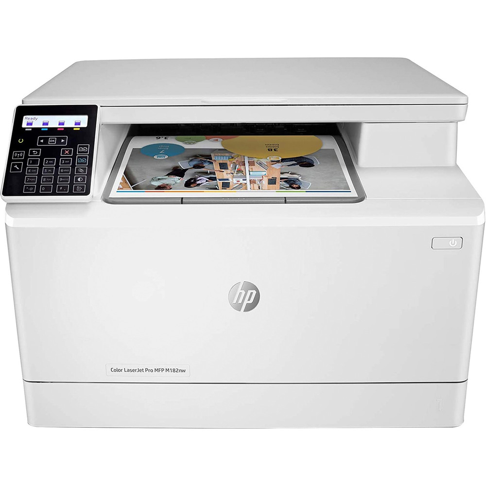 HP Inc. HP 7KW55A HP LaserJet Pro M182nw Wireless Laser Multifunction Printer - Color