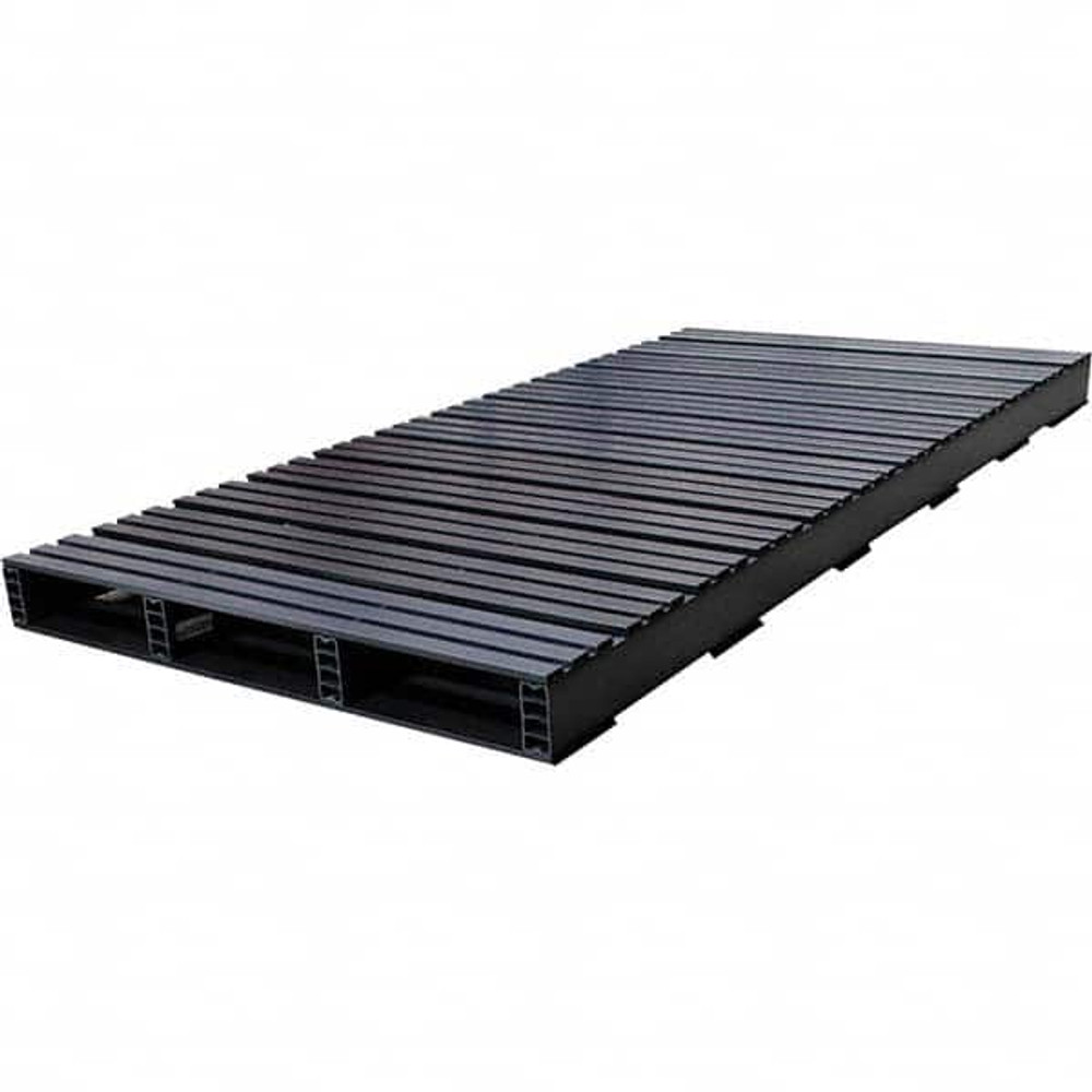 Custom Built Plastic Pallets 05000290 Pallet: 39" Long, 80" Wide, 4.5" High, Plastic