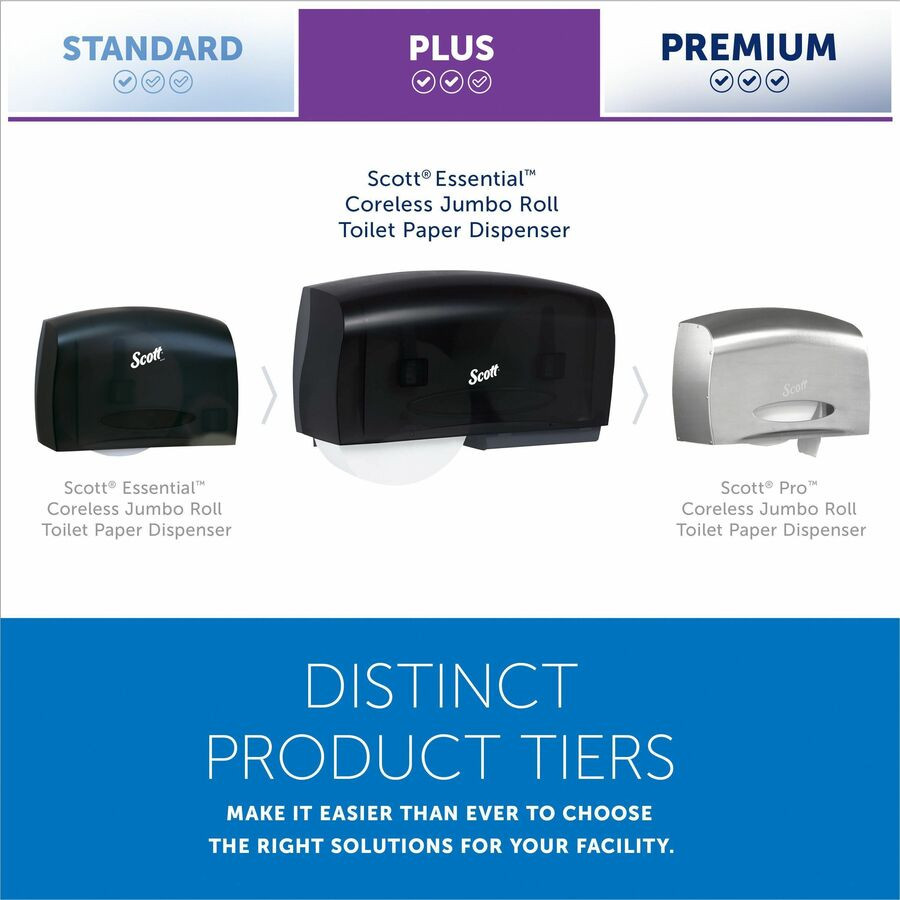 Kimberly-Clark Corporation Scott 09608 Scott Essential Coreless Jumbo Roll Toilet Paper Dispenser