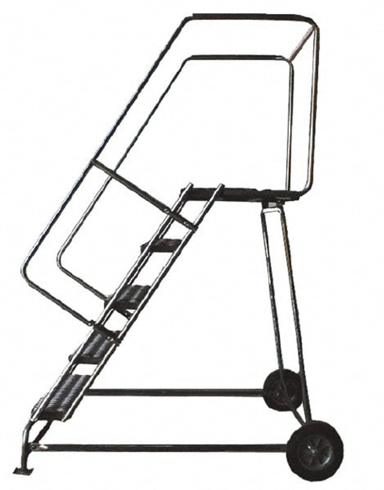 Ballymore ALWB1030G Aluminum Wheelbarrow Rolling Ladder: 10 Step