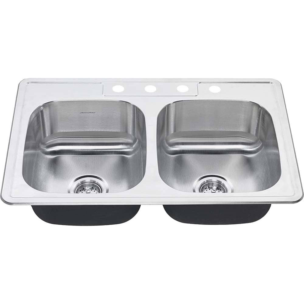 American Standard 20DB8332284S075 Double Bowl Kitchen Sink: Stainless Steel